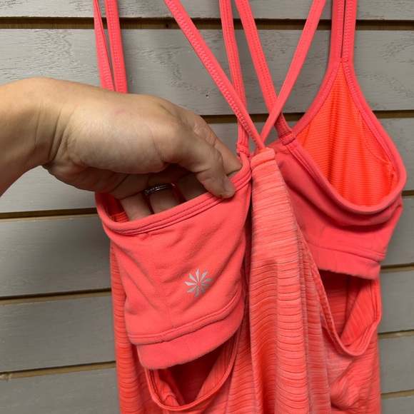 Athleta Vibrant Coral Strappy Tank - Picture 5 of 6